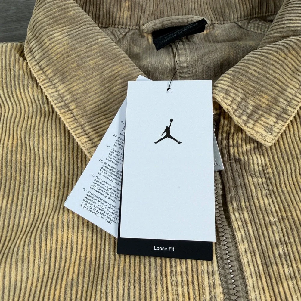 Jordan Flight Corduroy Chore Jacket Men's XL Tan IF1825-247